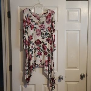 ODDY floral long sleeve top size L
